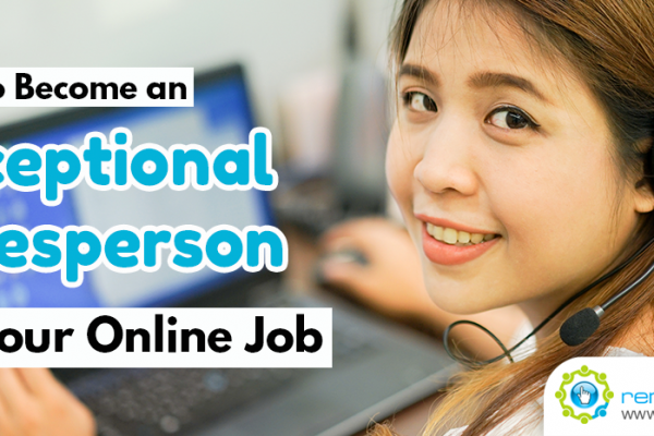 How to Become an Exceptional Salesperson for your Online Job
