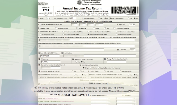 8_ Tax in lieu of Percentage taxes - Step01