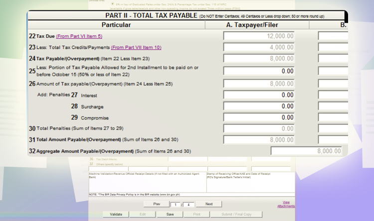 8_ Tax in lieu of Percentage taxes - Step05