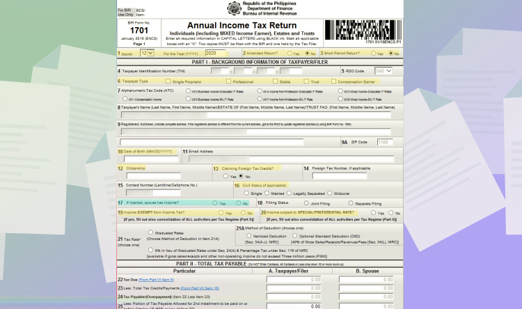 Annual Income Tax - Step 02
