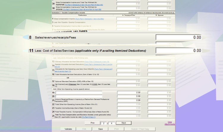 Annual Income Tax - Step 06