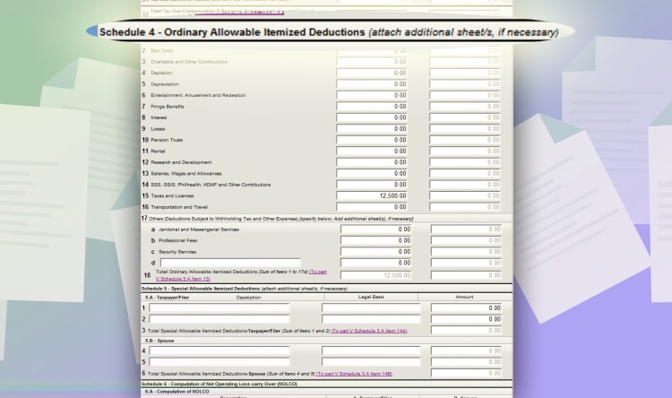 Annual Income Tax - Step 08