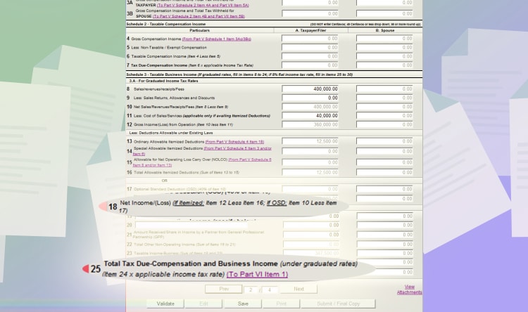 Annual Income Tax - Step 09