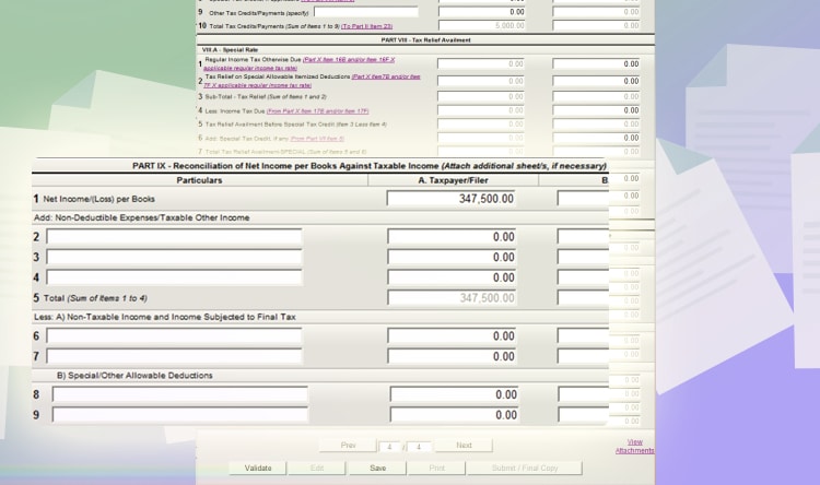 Annual Income Tax - Step 11