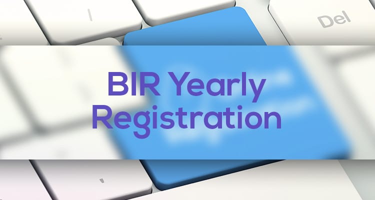 BIR Yearly Registration