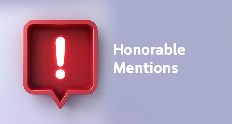 Honorable Mentions
