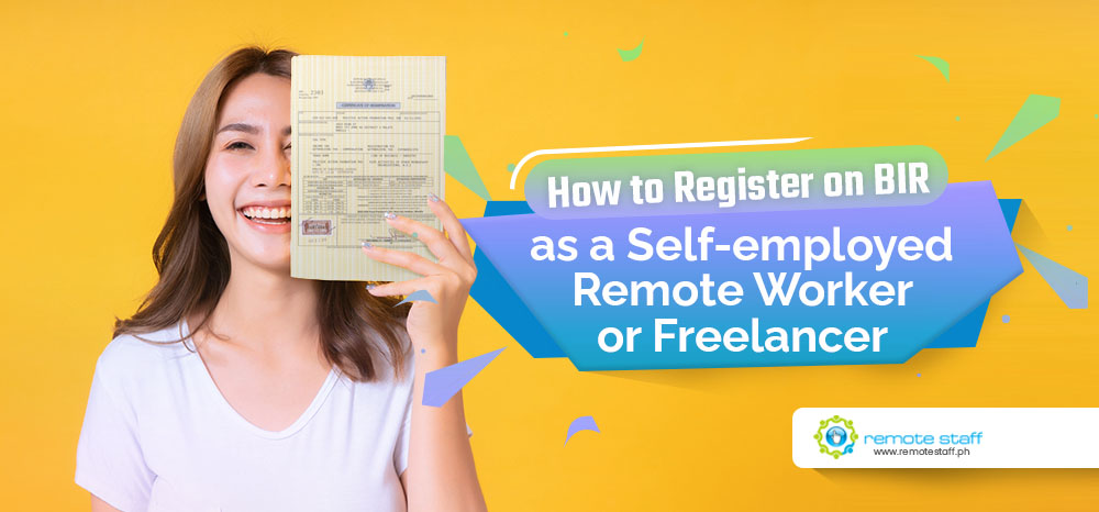 Feature - How to Register on BIR as a Remote Worker or Freelancer