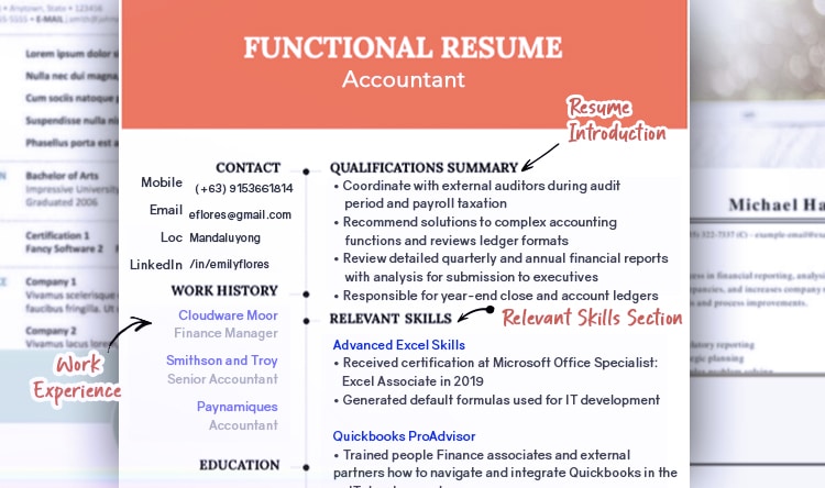 Functional Resume