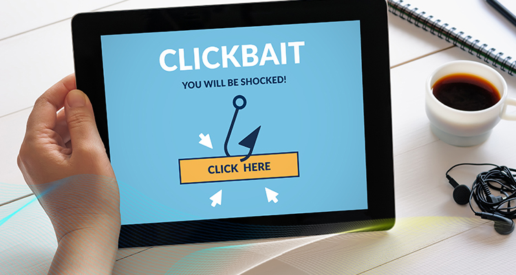 Avoid Clickbait Banners and Unsecured Websites