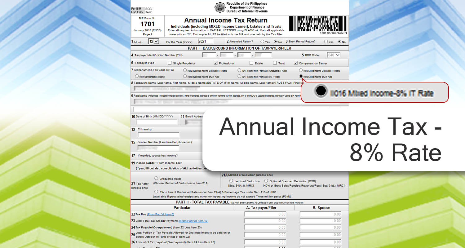 Annual Income Tax - 8_ Rate