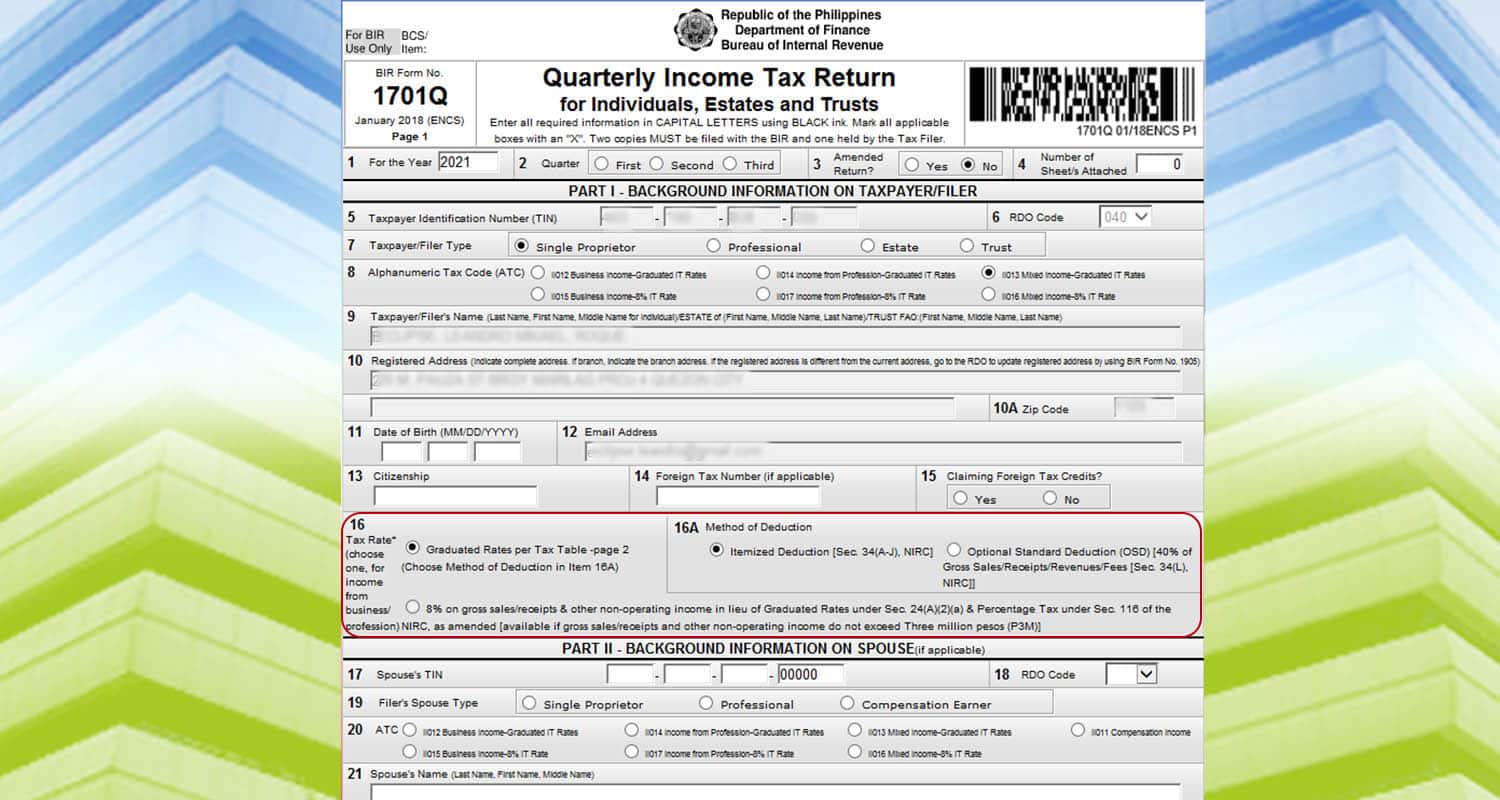 Itemized Deduction - Chart 1