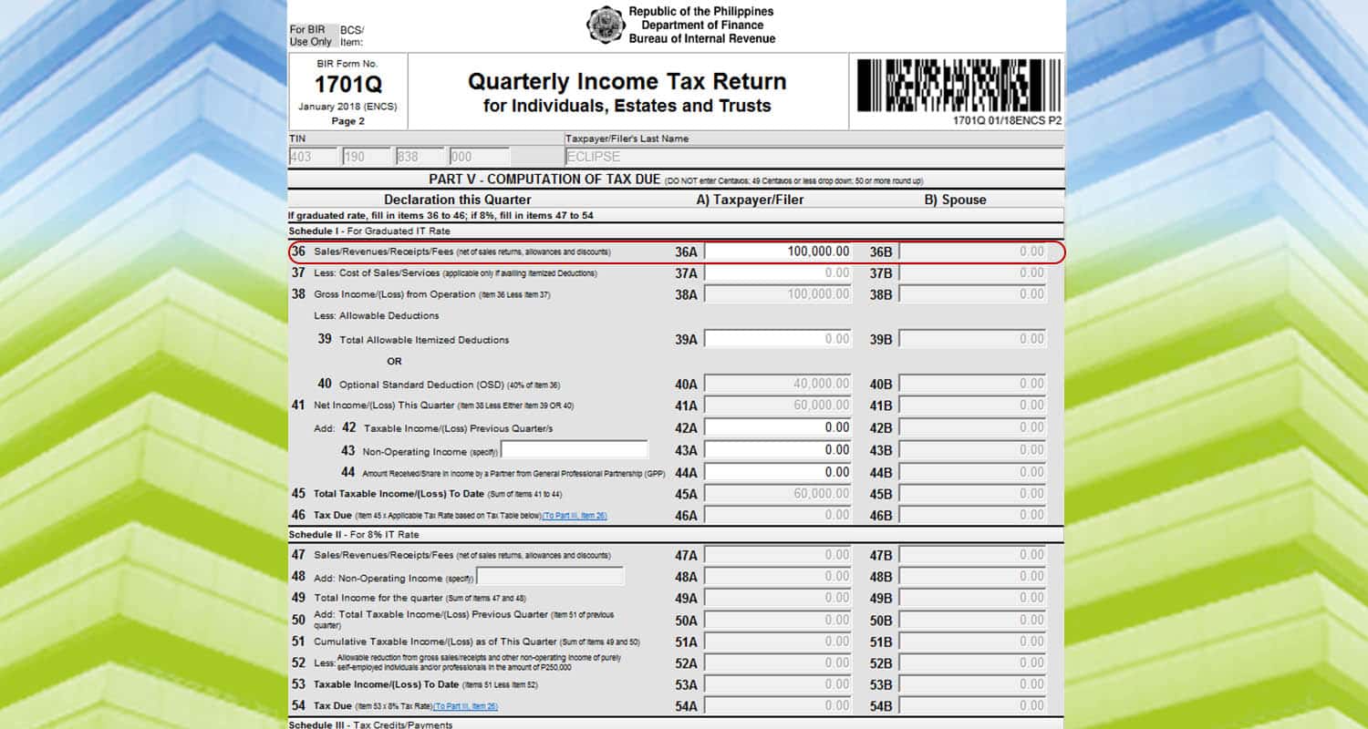 Optional Standard Deduction -chart 1