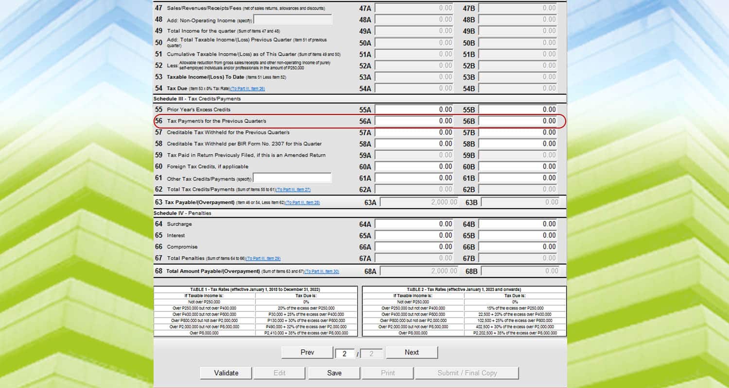 Optional Standard Deduction -chart 3