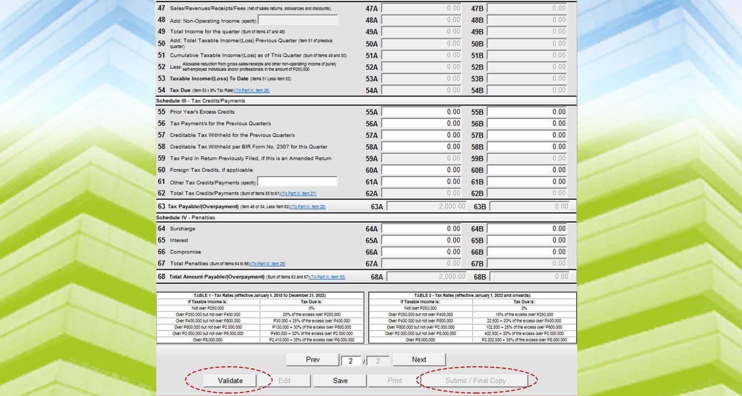 Optional Standard Deduction -chart 4