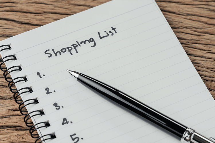 Make a Checklist Before Going Shopping