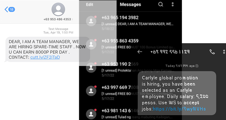 What Did These Messages Say and What Happens if You Click on Them?