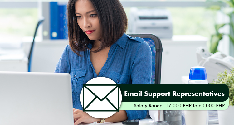 Email Support Representatives Salary Range 17,000 PHP to 60,000 PHP