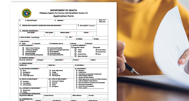 Filling Out and Submitting Your PWD Application Form