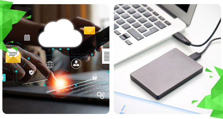 Backup Solutions: Cloud Storage and External Drive