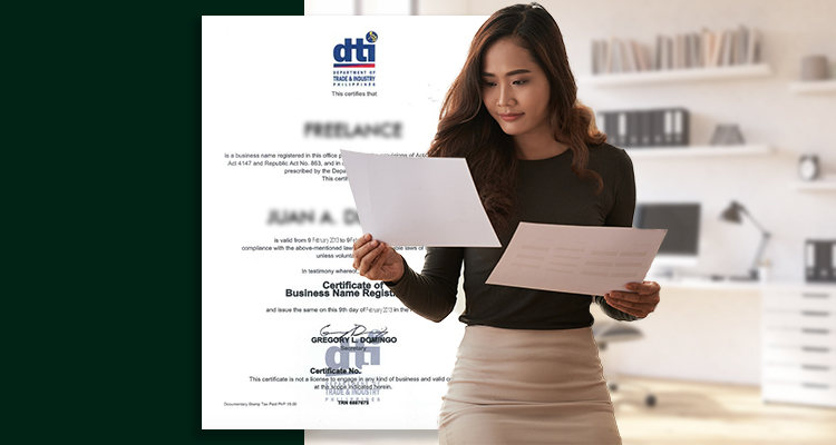 Certificate of Business Name Registration (DTI)