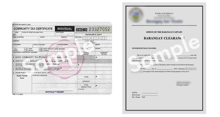 Difference Between a Cedula and a Barangay Clearance