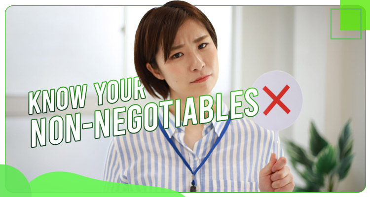 Know Your Non-Negotiables