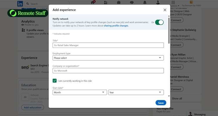 Step 4 Work Experience - Results Over Roles