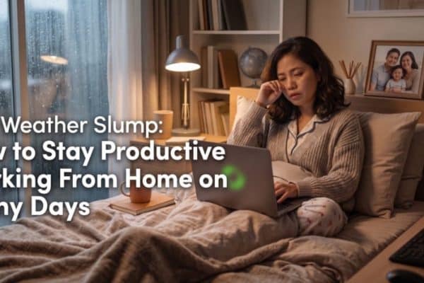Bed Weather Slump and How to Stay Productive on Rainy Days